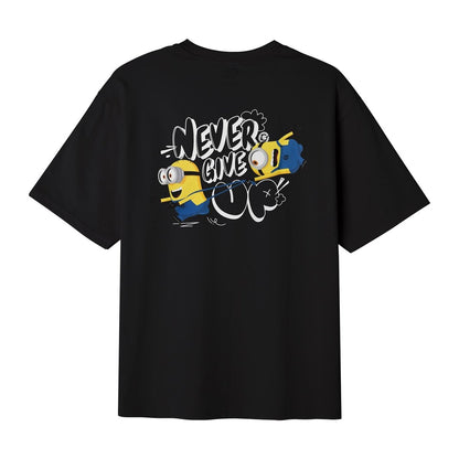 Men’S Relaxed Fit Cotton - Poly Crew Neck Print Tee | Minion Collection - Giordano