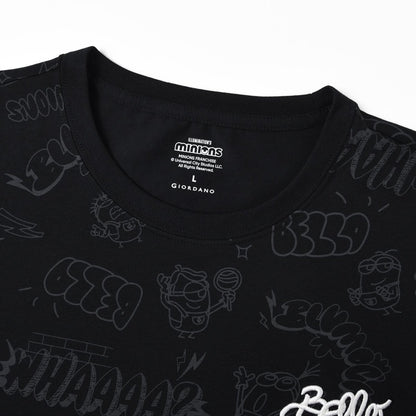 Men’S Relaxed Fit Cotton - Poly Crew Neck Print Tee | Minion Collection - Giordano