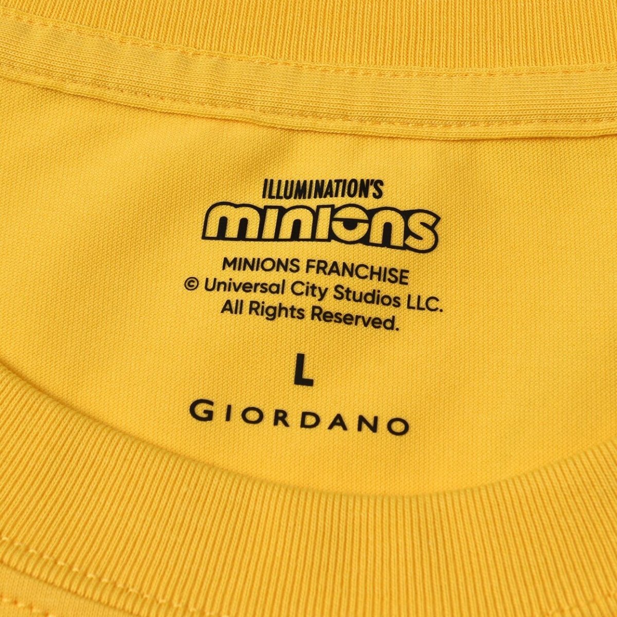 Men’S Relaxed Fit Cotton - Poly Crew Neck Print Tee | Minion Collection - Giordano