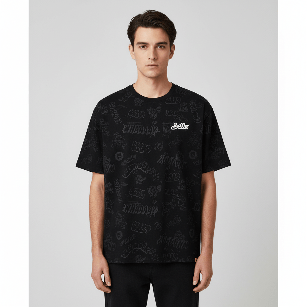 Men’S Relaxed Fit Cotton - Poly Crew Neck Print Tee | Minion Collection S - Shop Giordano