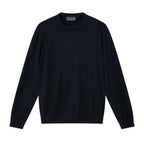 Men's Relaxed Fit Crew Neck Wool Blend Pullover S - Shop Giordano