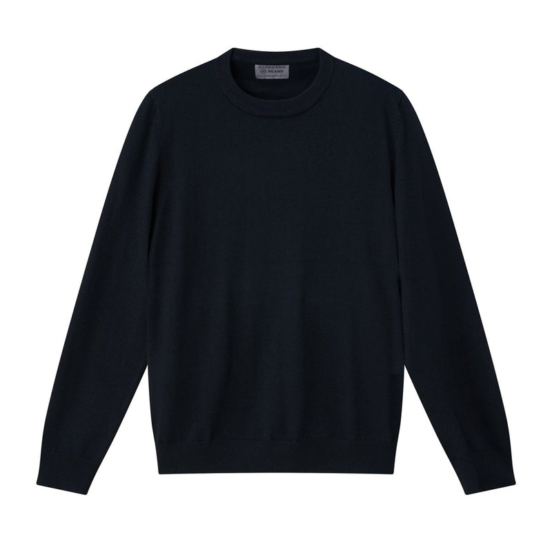 Men's Relaxed Fit Crew Neck Wool Blend Pullover S - Shop Giordano