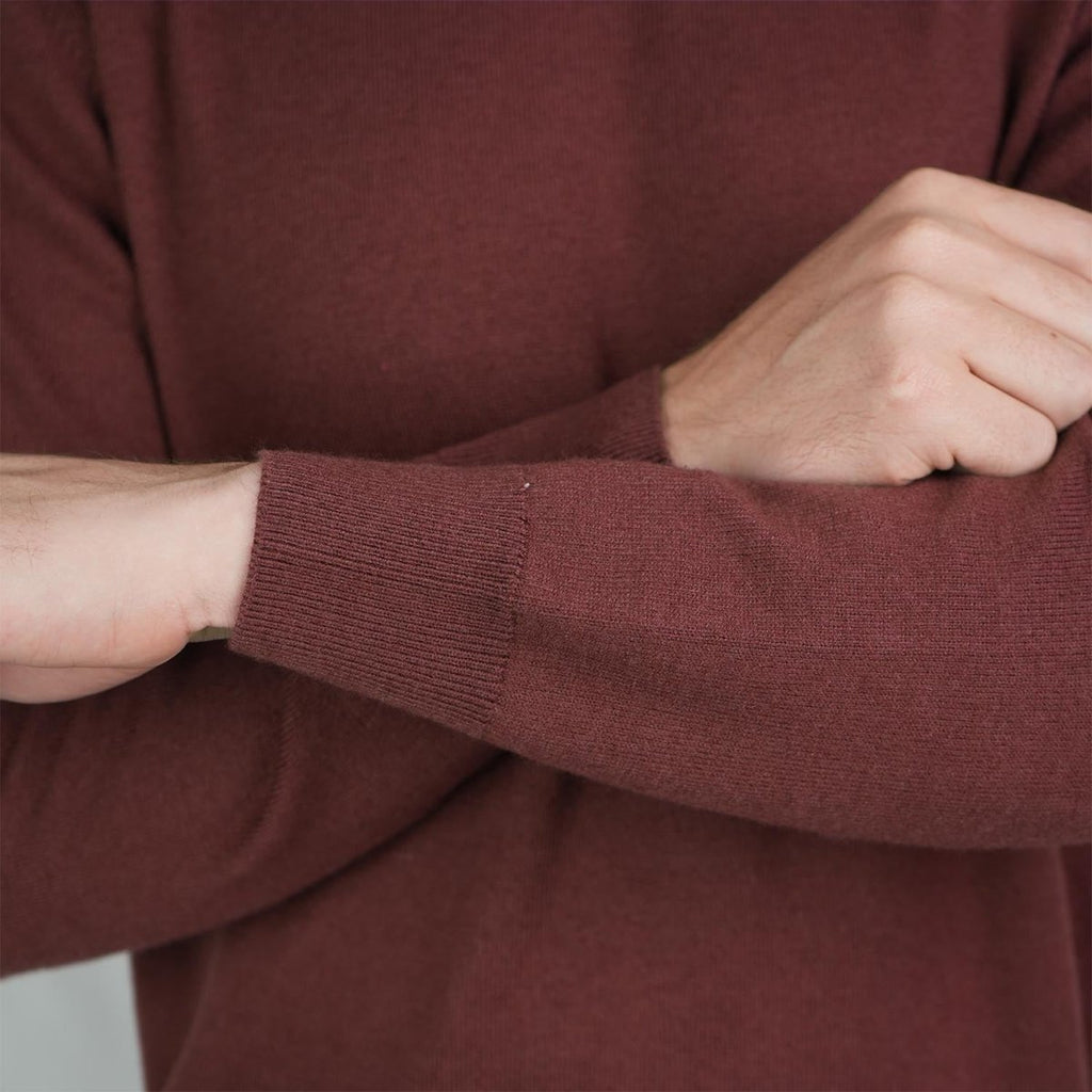 Men's Relaxed Fit Crew Neck Wool Blend Pullover S - Shop Giordano