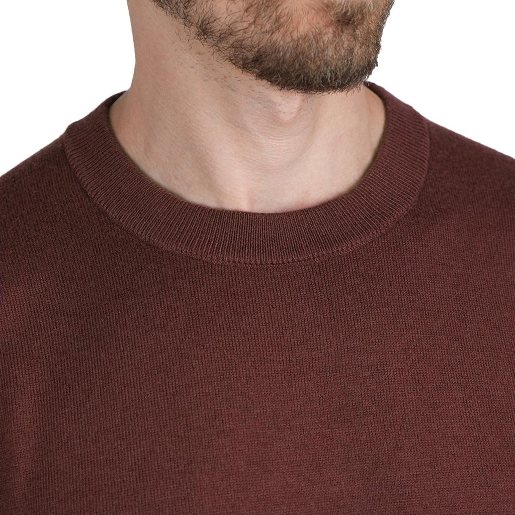 Men's Relaxed Fit Crew Neck Wool Blend Pullover S - Shop Giordano