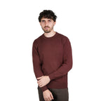 Men's Relaxed Fit Crew Neck Wool Blend Pullover S - Shop Giordano