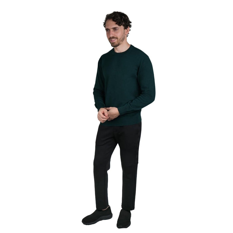 Men's Relaxed Fit Crew Neck Wool Blend Pullover S - Shop Giordano