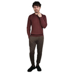 Men's Relaxed Fit Crew Neck Wool Blend Pullover S - Shop Giordano