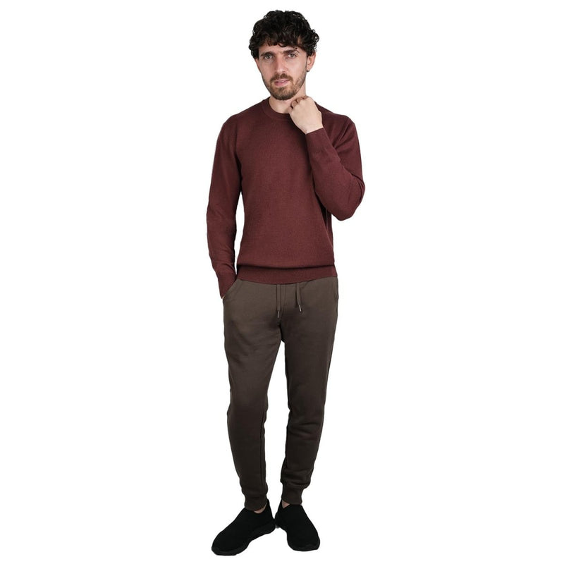 Men's Relaxed Fit Crew Neck Wool Blend Pullover S - Shop Giordano