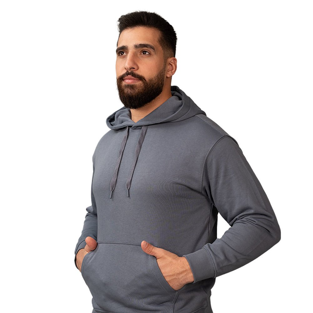 Men's Relaxed Fit French Terry Hoodie Sweatshirt S - Shop Giordano