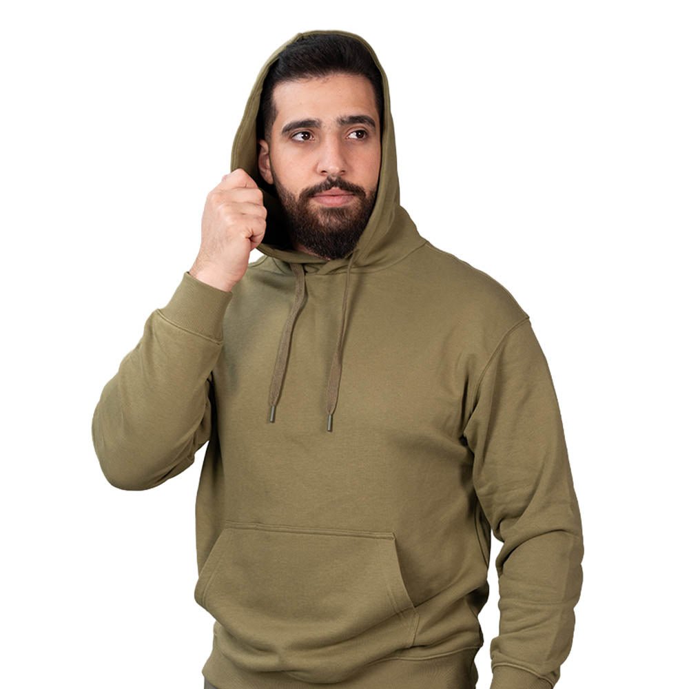 Men's Relaxed Fit French Terry Hoodie Sweatshirt S - Shop Giordano