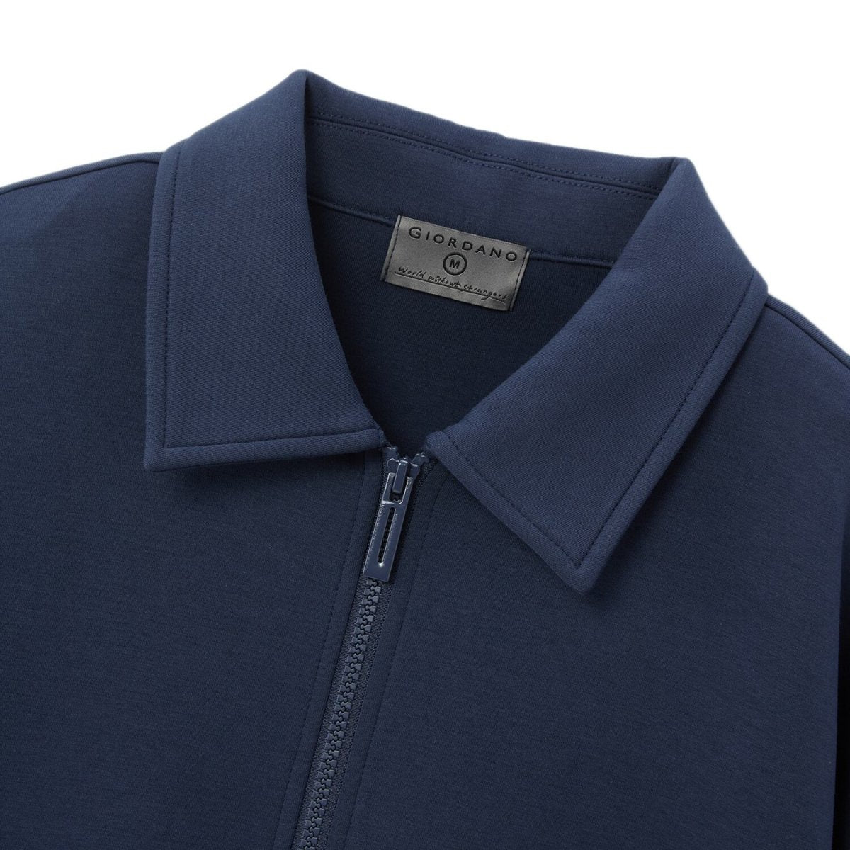 Men's Relaxed Fit Full - Zip Interlock Knit Jacket S - Shop Giordano