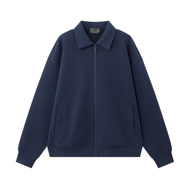 Men's Relaxed Fit Full - Zip Interlock Knit Jacket S - Shop Giordano