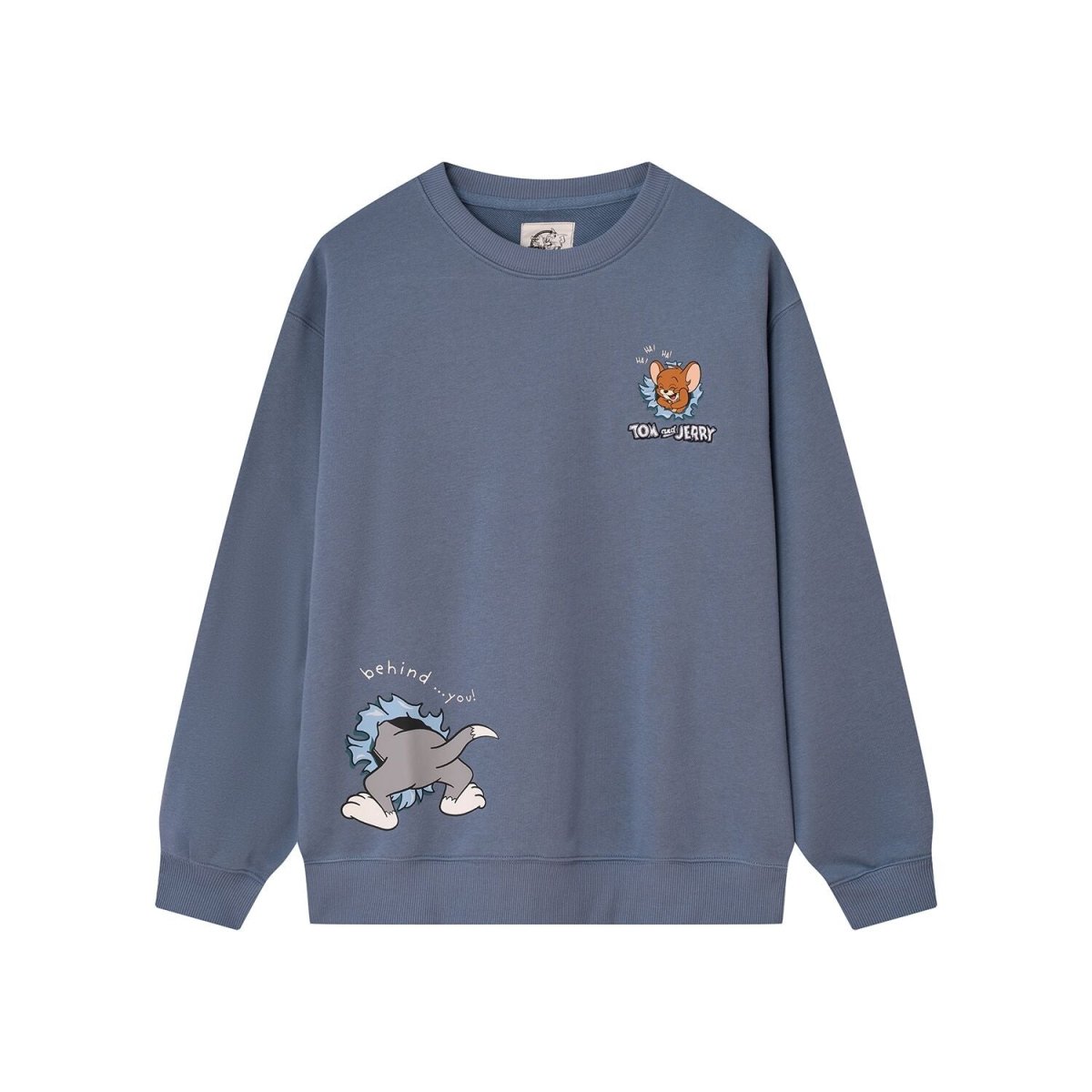 Men's Relaxed Fit Long Sleeve Tom & Jerry French Terry Sweatshirt S - Shop Giordano
