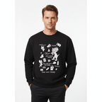 Men's Relaxed Fit Long Sleeve Tom & Jerry French Terry Sweatshirt S - Shop Giordano