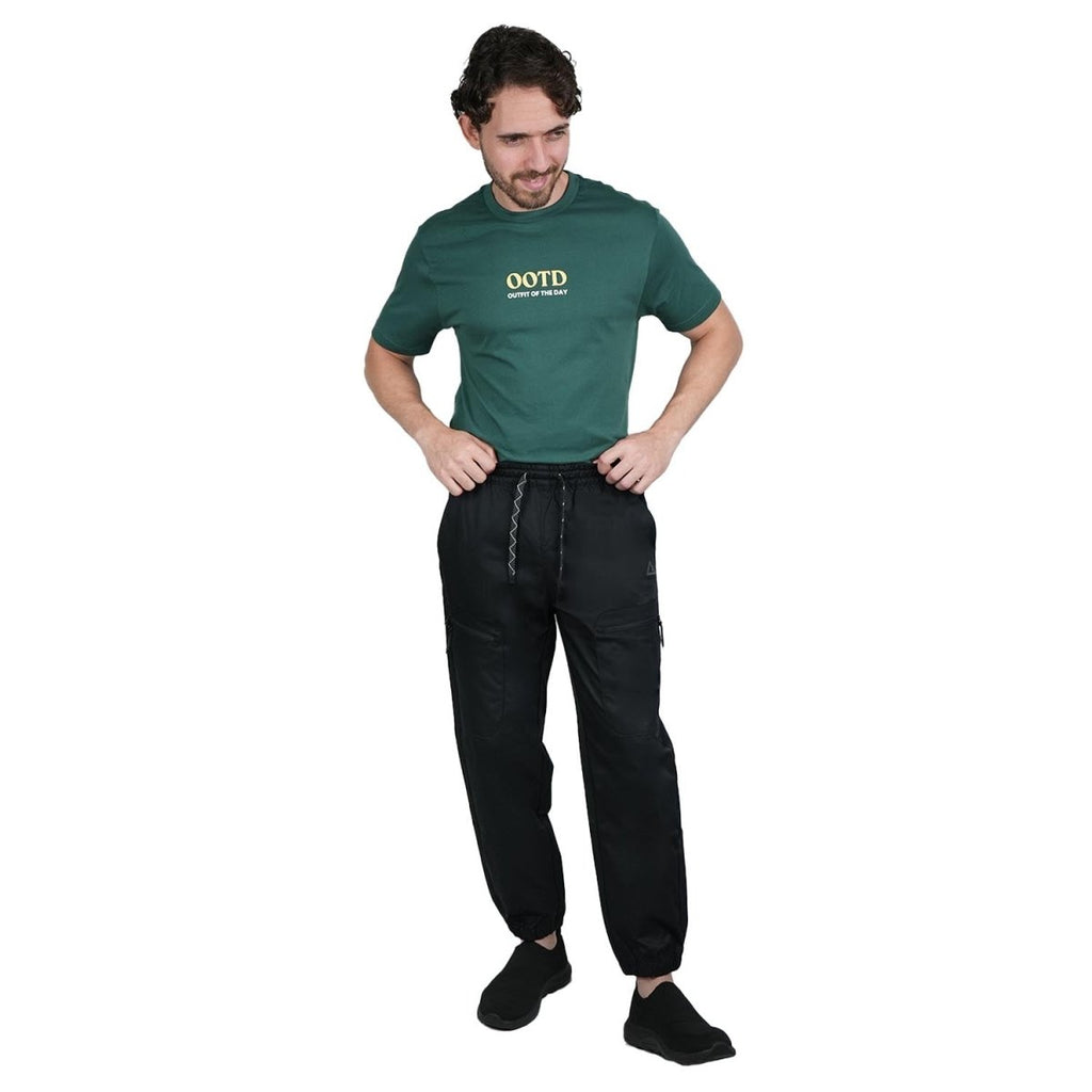 Men's Relaxed Fit Mid - Rise Polyester Jogger Pants S - Shop Giordano