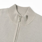 Men’S Relaxed Fit Mock Neck Half - Zip Textured Sweater S - Shop Giordano