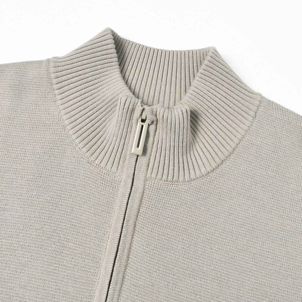 Men’S Relaxed Fit Mock Neck Half - Zip Textured Sweater S - Shop Giordano