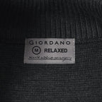Men’S Relaxed Fit Mock Neck Half - Zip Textured Sweater S - Shop Giordano