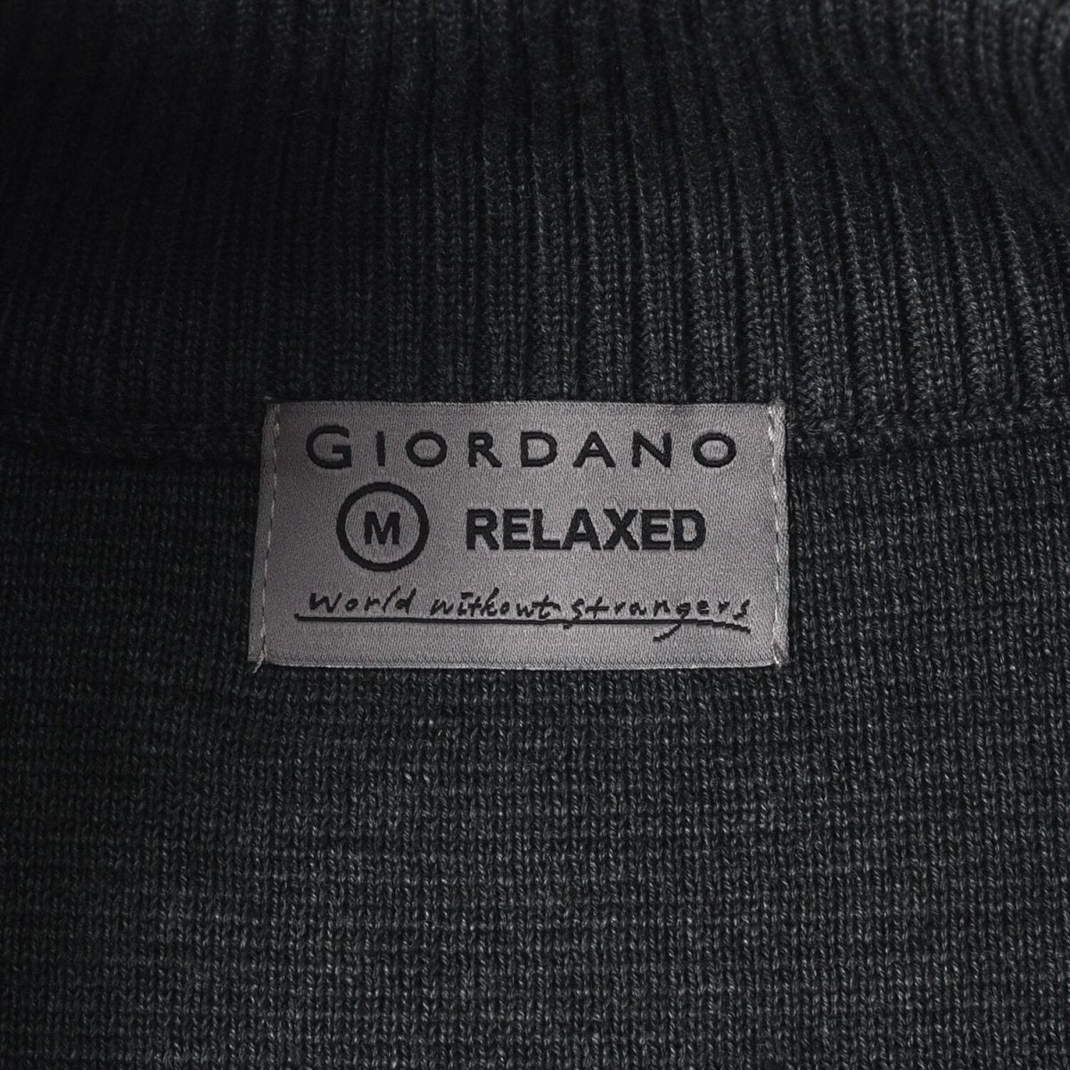 Men’S Relaxed Fit Mock Neck Half - Zip Textured Sweater S - Shop Giordano
