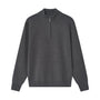 Men’S Relaxed Fit Mock Neck Half - Zip Textured Sweater S - Shop Giordano
