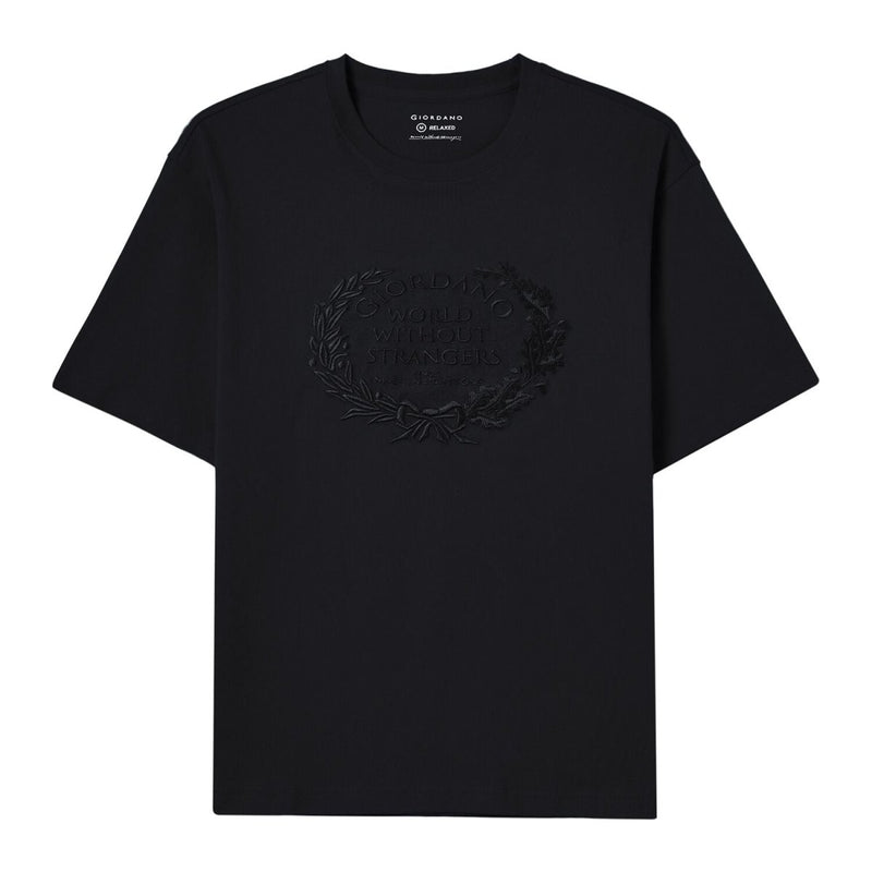 Men’S Relaxed Fit Printed Crew Neck Cotton Jersey Tee S - Shop Giordano