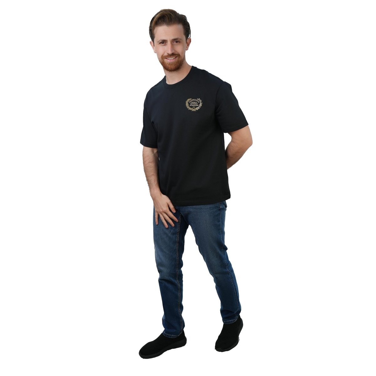 Men’S Relaxed Fit Printed Crew Neck Cotton Jersey Tee S - Shop Giordano