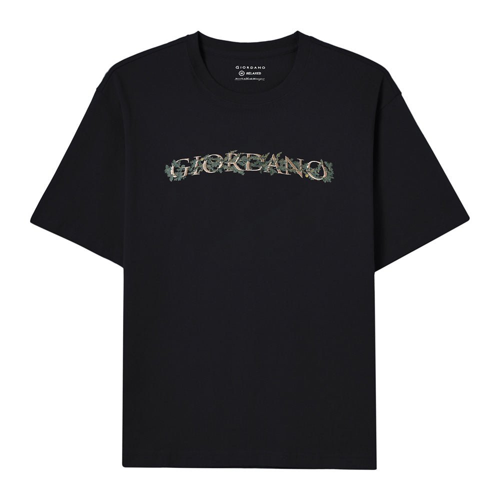 Men’S Relaxed Fit Printed Crew Neck Cotton Jersey Tee S - Shop Giordano