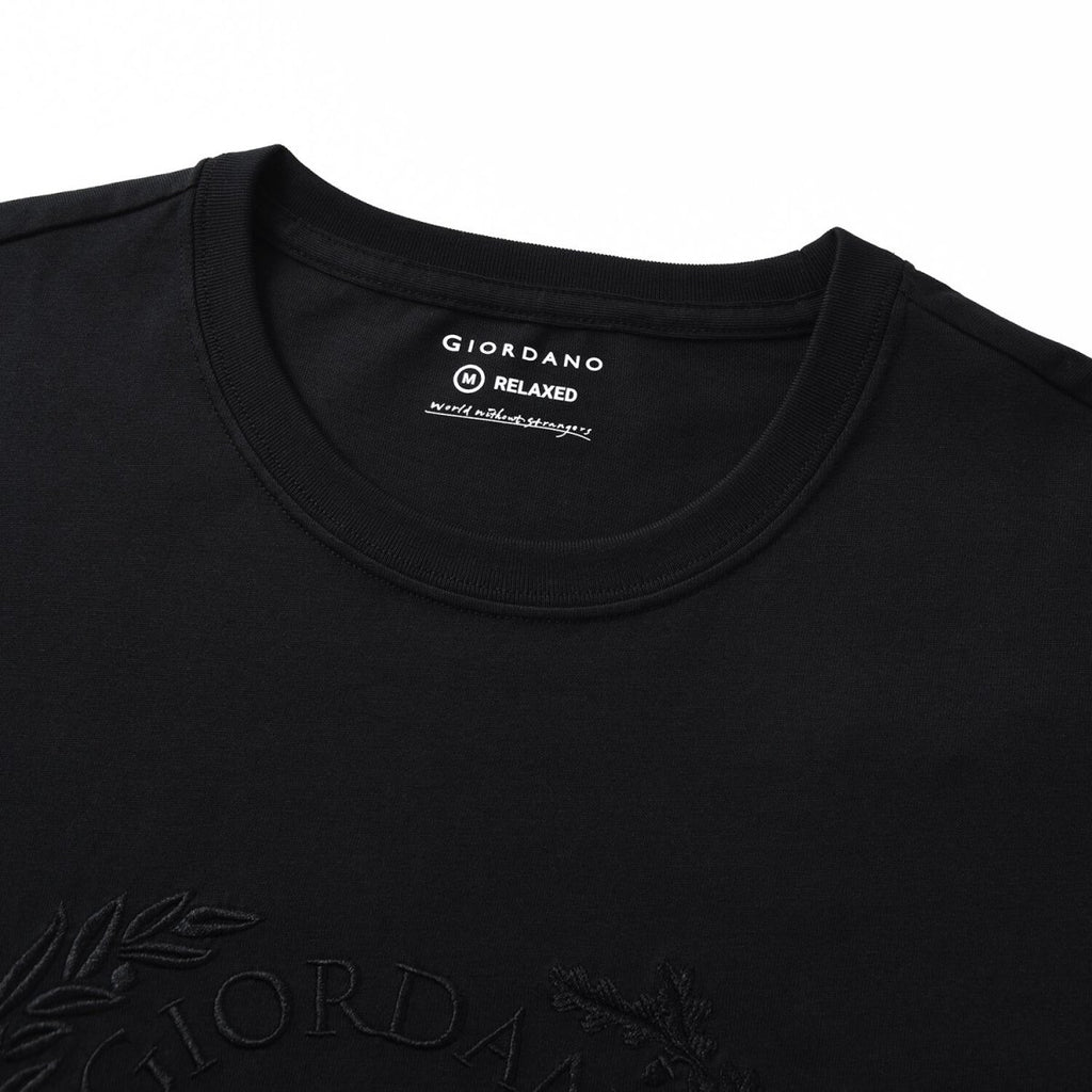 Men’S Relaxed Fit Printed Crew Neck Cotton Jersey Tee S - Shop Giordano