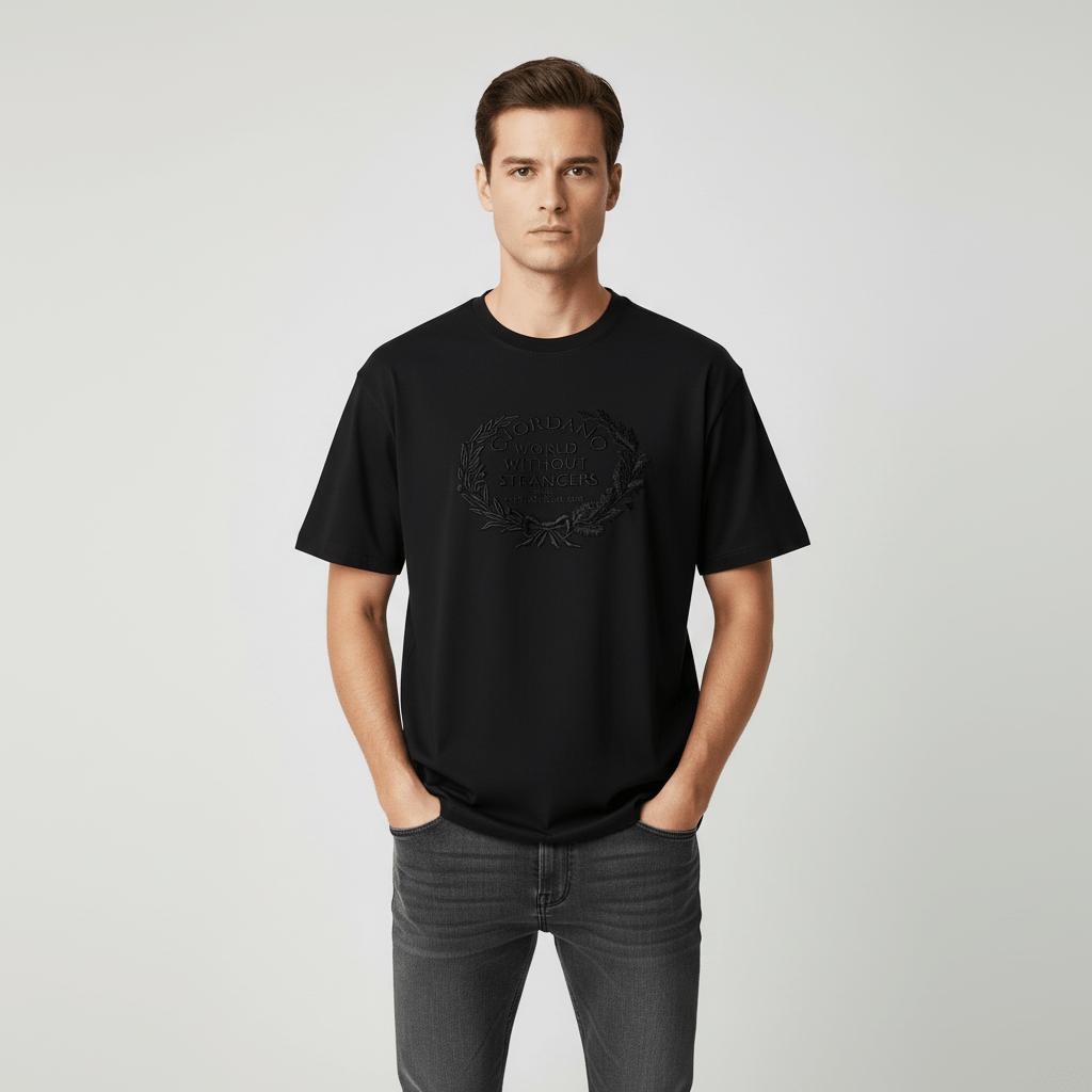 Men’S Relaxed Fit Printed Crew Neck Cotton Jersey Tee S - Shop Giordano