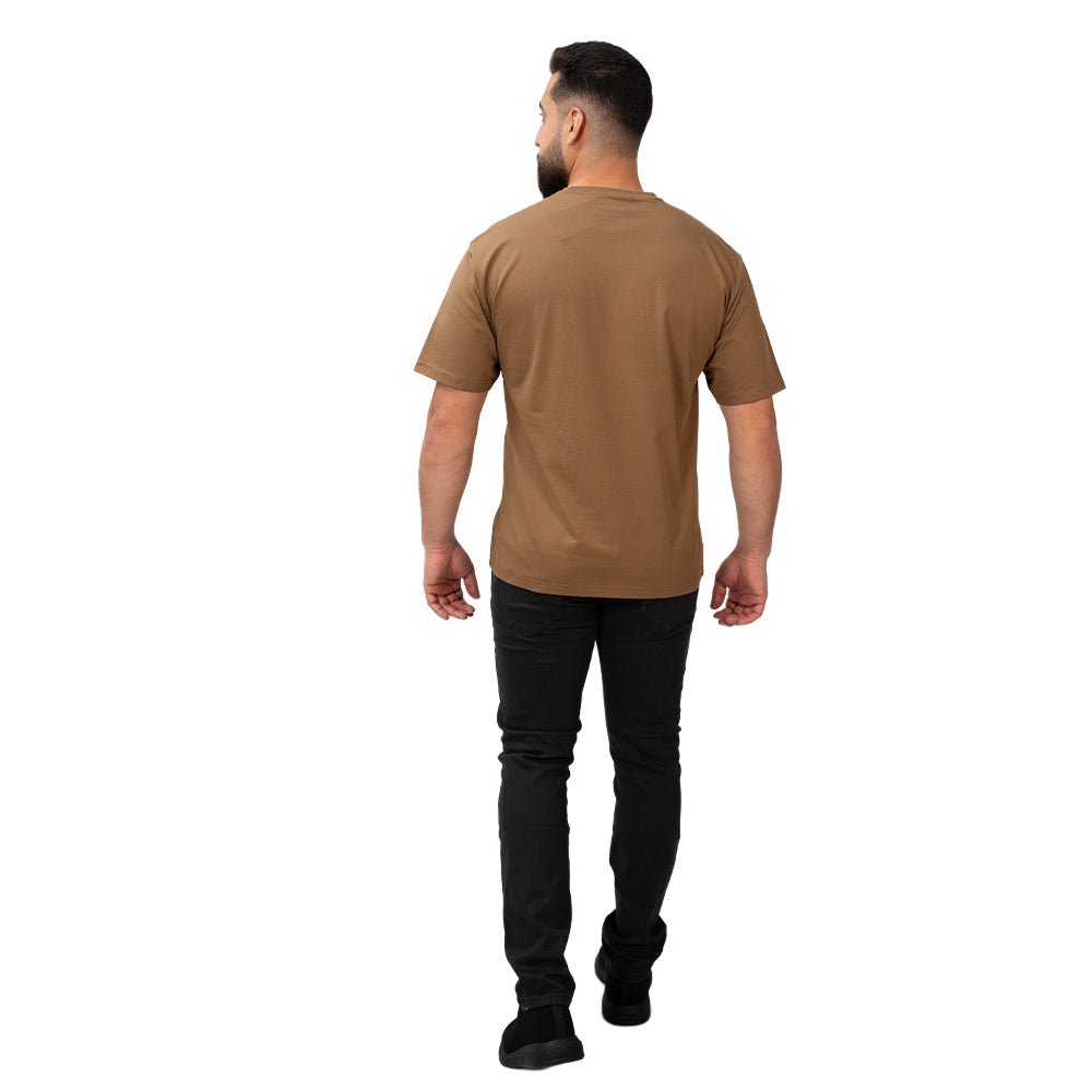 Men's Relaxed Fit Printed Crew Neck Cotton Tee S - Shop Giordano