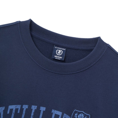 Men's Relaxed Fit Printed French Terry Pullover - Giordano