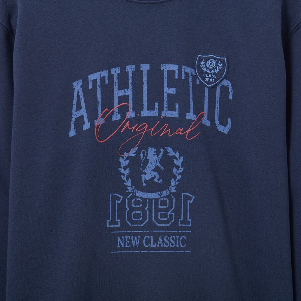 Men's Relaxed Fit Printed French Terry Pullover S - Shop Giordano