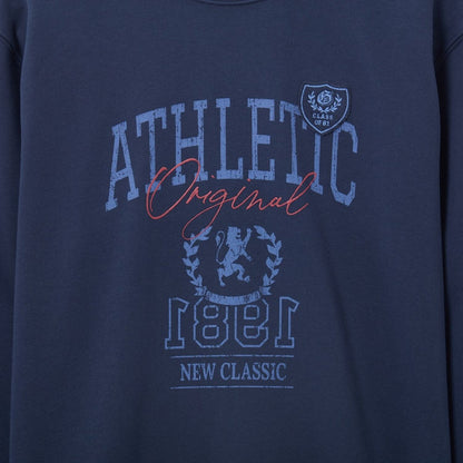Men's Relaxed Fit Printed French Terry Pullover - Giordano
