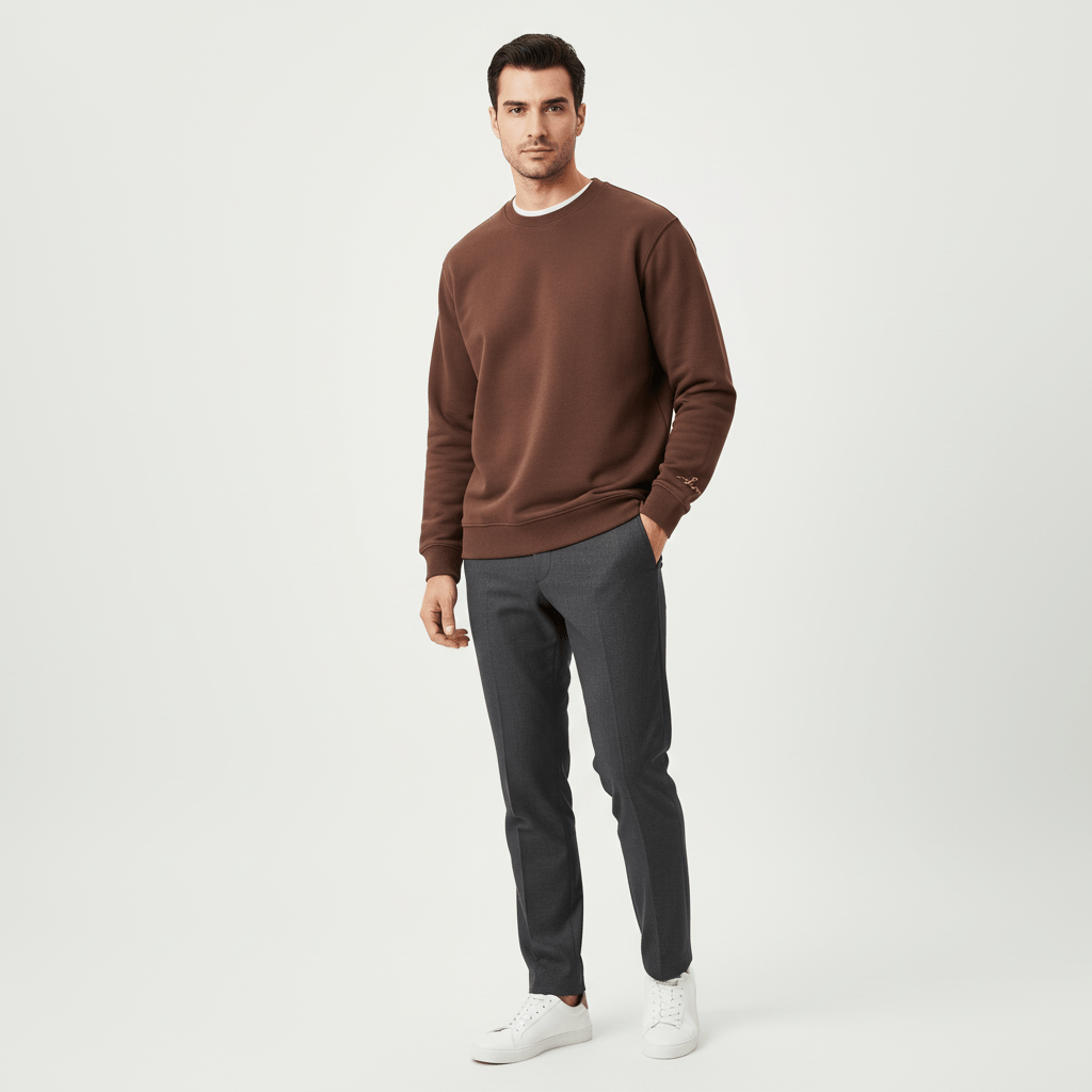 Men's Relaxed Fit Printed French Terry Pullover S - Shop Giordano