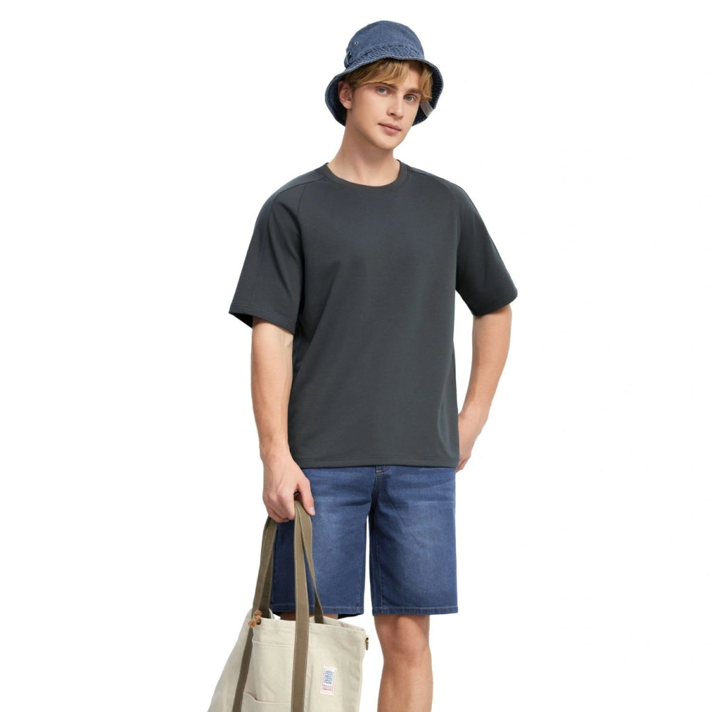Men's Relaxed Fit Raglan Sleeve Tee S - Shop Giordano