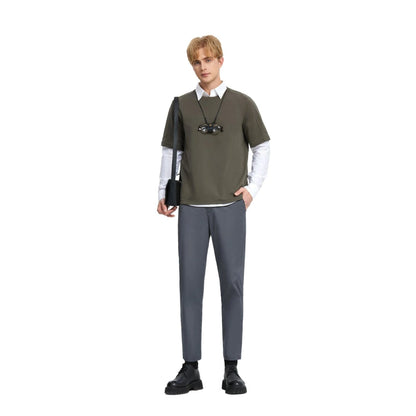 Men's Relaxed Fit Raglan Sleeve Tee - Giordano