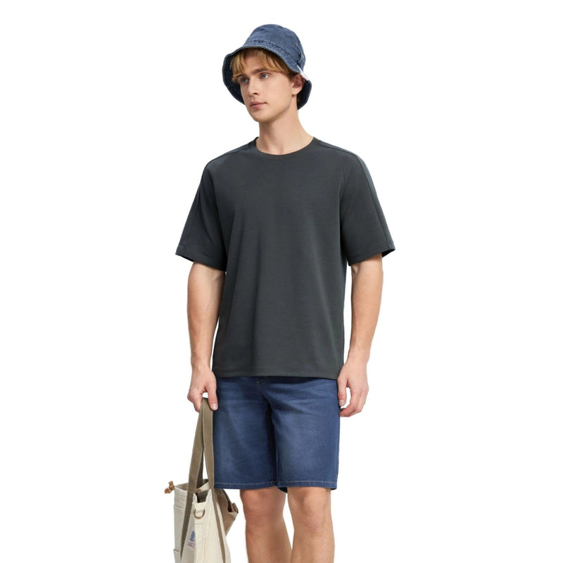 Men's Relaxed Fit Raglan Sleeve Tee S - Shop Giordano