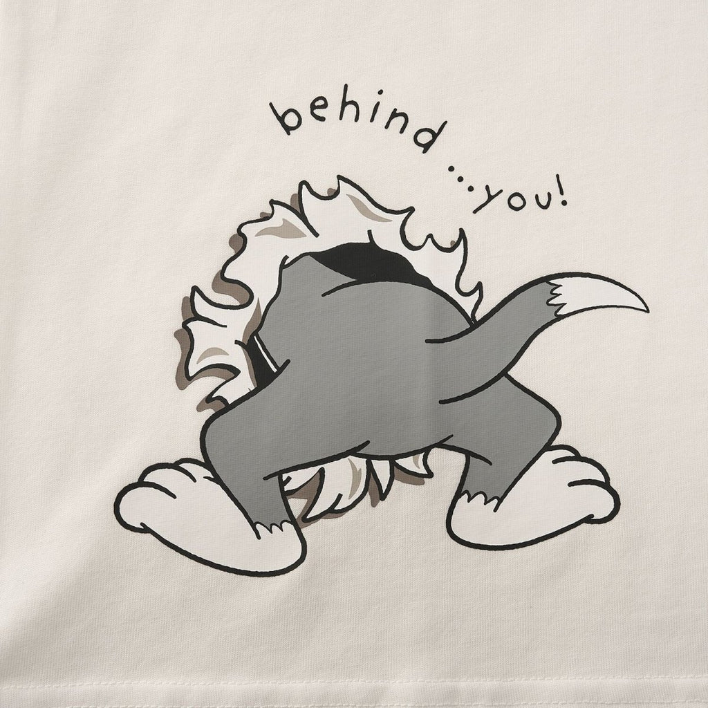 Men's Relaxed Fit Short Sleeve Tom & Jerry Cotton Graphic Tee S - Shop Giordano