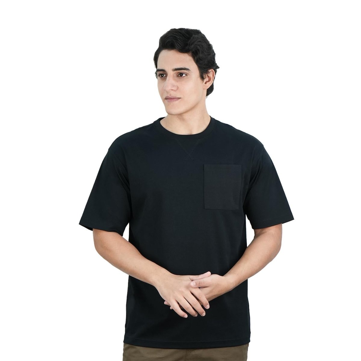 Men's Relaxed Fit Sorona Interlock Crew Neck Tee S - Shop Giordano