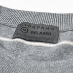 Men's Relaxed Fit Striped Crew Neck Cotton Sweater S - Shop Giordano