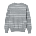 Men's Relaxed Fit Striped Crew Neck Cotton Sweater S - Shop Giordano