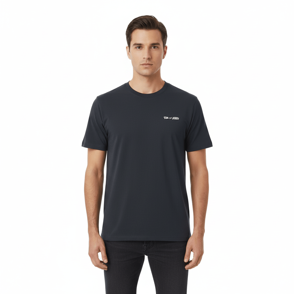 Men's Relaxed Fit Tom & Jerry Cotton Graphic Tee S - Shop Giordano