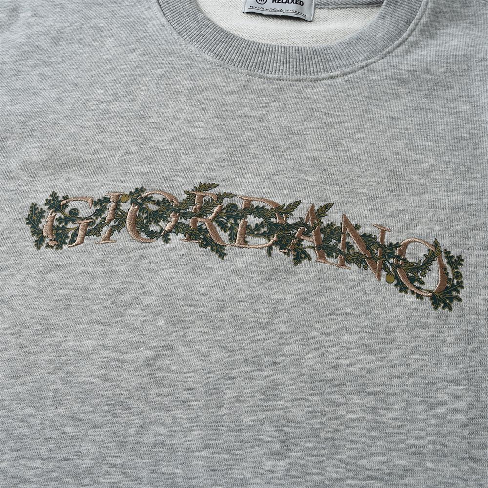 Men’S Relaxed French Terry Crew Neck Graphic Sweater S - Shop Giordano