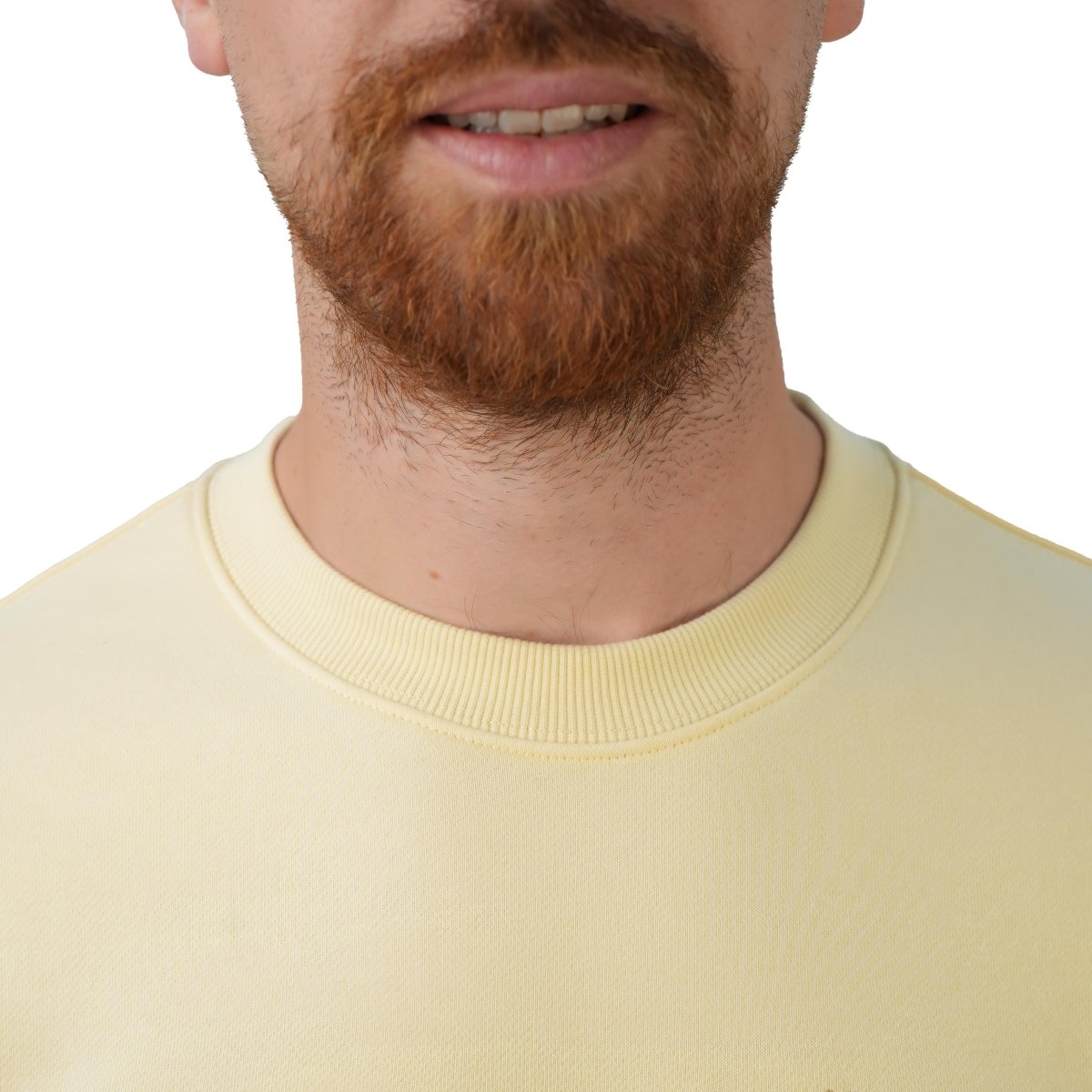 Men’S Relaxed French Terry Crew Neck Graphic Sweater S - Shop Giordano