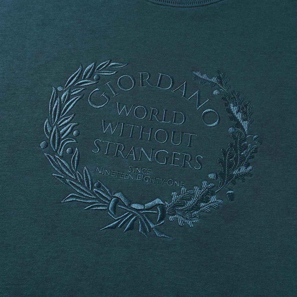 Men’S Relaxed French Terry Crew Neck Graphic Sweatshirt S - Shop Giordano