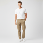 Men’S Relaxed Straight Cotton Stretch Khaki Pants 30 - Shop Giordano