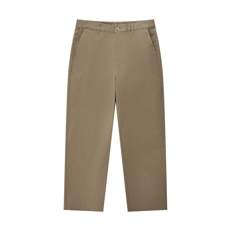 Men’S Relaxed Straight Cotton Stretch Khaki Pants 30 - Shop Giordano