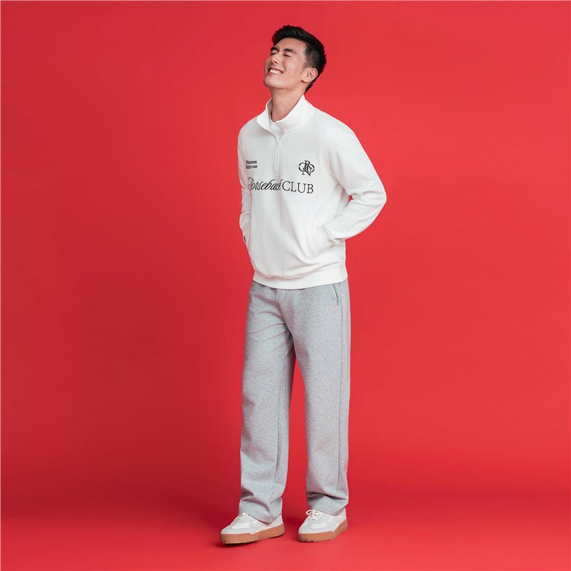 Men’S Relaxed Straight Interlock Jogger With Elastic Waist S - Shop Giordano