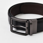 Giordano Men's Reversible Leather Belt With Classic Buckle - Premium Belts