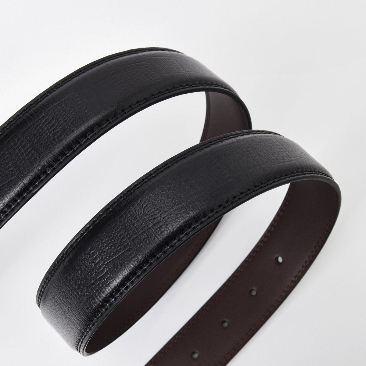 Giordano Men's Reversible Leather Belt With Classic Buckle - Premium Belts